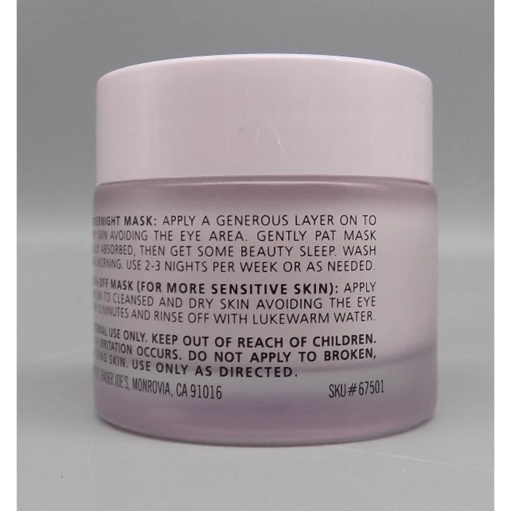 New Trader Joe's Watermelon Overnight Face Mask In Box 2 Oz Moisturizer